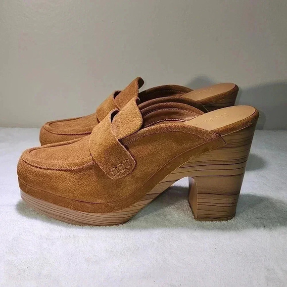Splendid Vida Suede platform clog sz 9.5 - Picture 3 of 9
